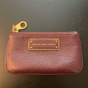 Maroon Marc Jacobs card holder